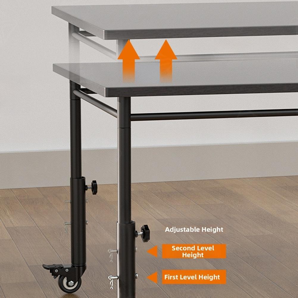Support Casters Adjustable Support Casters With Brakes And 360° Swivel Design For Furniture 30*16*6cm Storage Rack Base