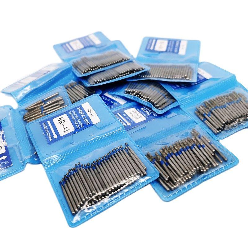 50pcs/Bag FG Dental Diamond Bur Ball Round 1.6mm Shank SF BR Series For High Speed Rotary Tools