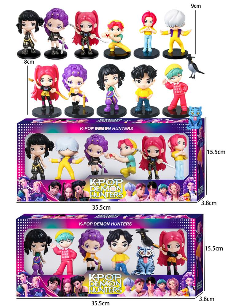 2 Styles Anime Kpop Demon Hunters Derpy Tiger Rumi Mira Zoey SAJA BOYS Dolls Decorative Doll Christmas Gift