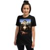Pie In The Face Mona Lisa Short-Sleeve Unisex T-Shirt, Black, Large