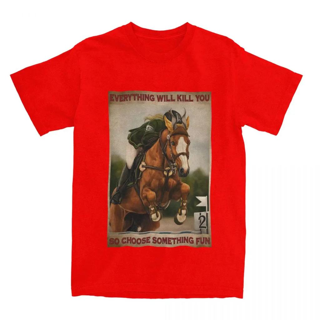 Männer Frauen Pferderennen T-Shirts Merchandise Pferdeliebhaber Reine Oberteile T-Shirt Vintage T-Shirts Erwachsene