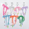 Heart Loop Ribbon Knot Strap Keyring Key Holder