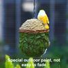 Bird Nest Parrots Nest Hanging House for Various Size Birds Wild Birdhouse Resin Nest Breeding Bird House for Courtyard