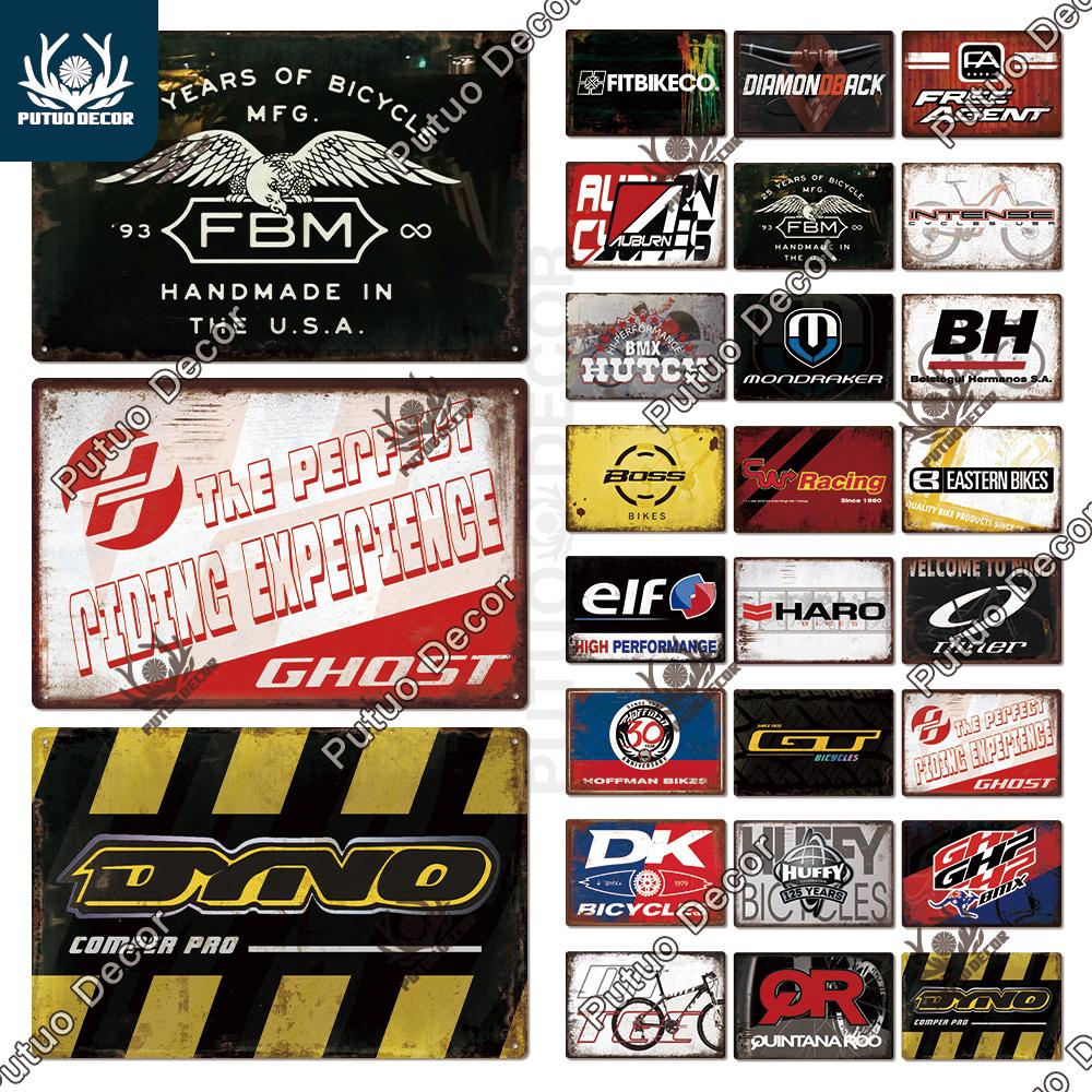 

Putuo Декор велосипедный бренд винтажная металлическая табличка жестяная вывеска ремонт велосипеда металлический плакат велосипедный гоночный знак велосипедный клуб гаражный Настенный декор