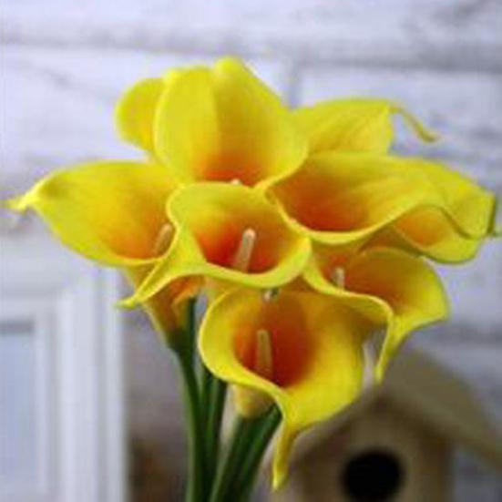 Bouquet de mariée en fleurs de lys Calla artificielles, 1 pièce, toucher réel, décoration de mariage et de maison