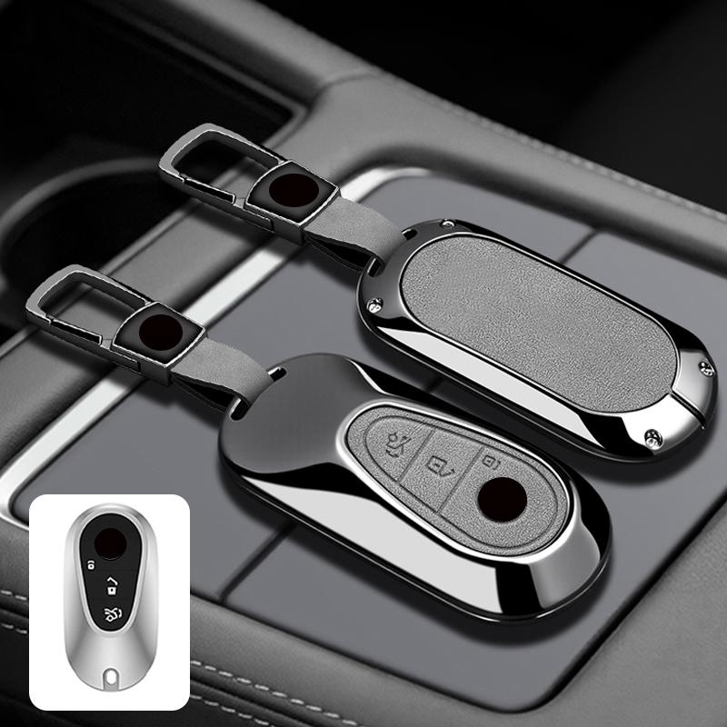 Zinc Alloy Leather Car Key Holder For Mercedes-Benz C E S-Class Glc W206 W214 W223 E300 C260 C300 S450 S500 S400 S480 Keychain