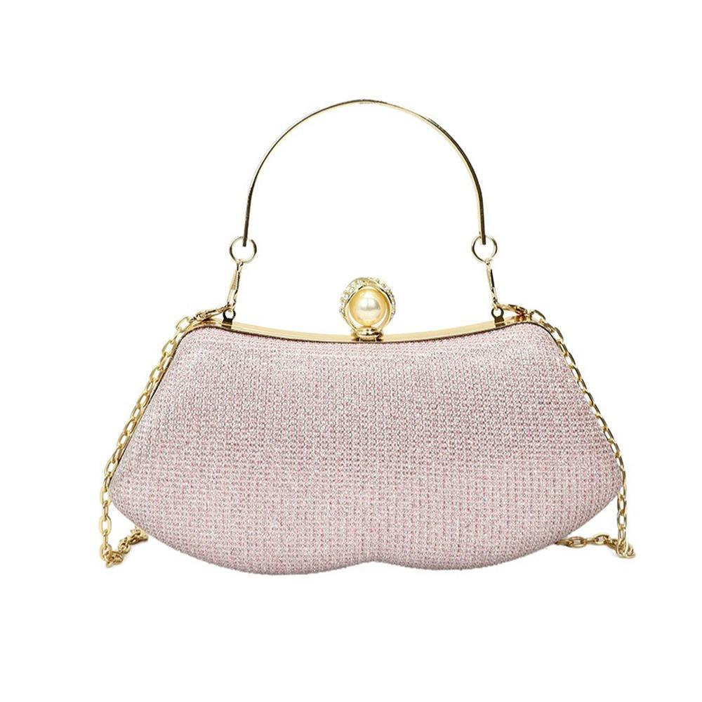 Elegant Sequins Evening Bags Gold Silver Satin Clutches Clutch Bag Banquet Fashion Chain Bags Gold Silver Clutch Bag