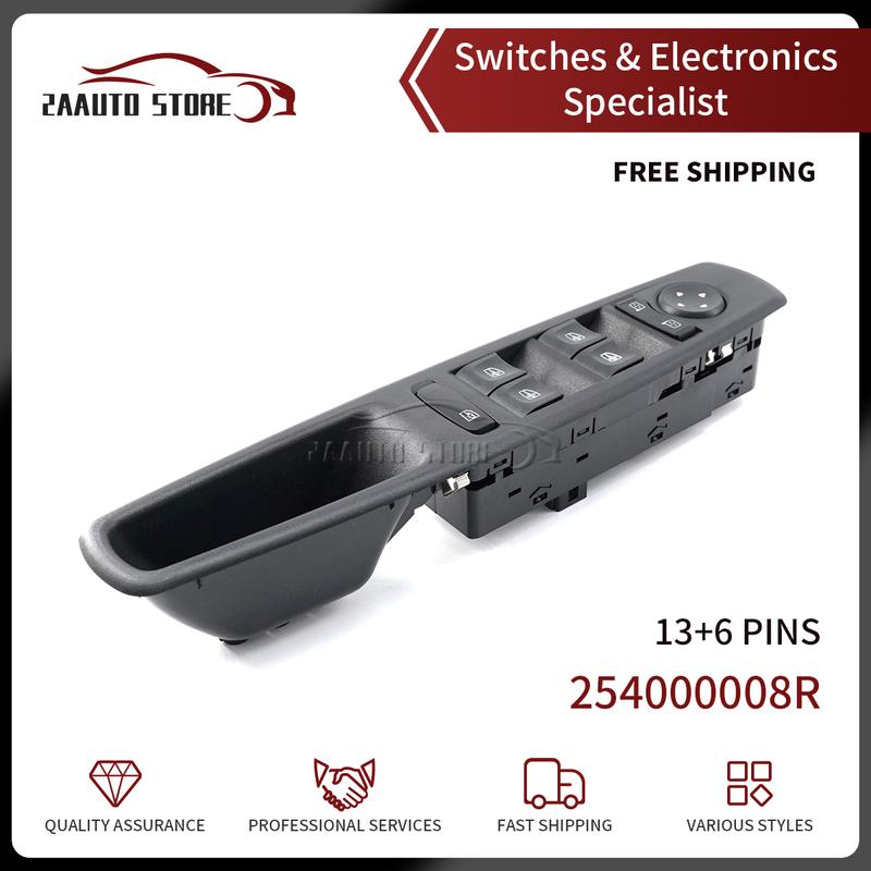 

For Renault Fluence L30 Megane Laguna 2010-2016 Front Driver Side Window Switch Button Panel 25400-0008R 254000008R