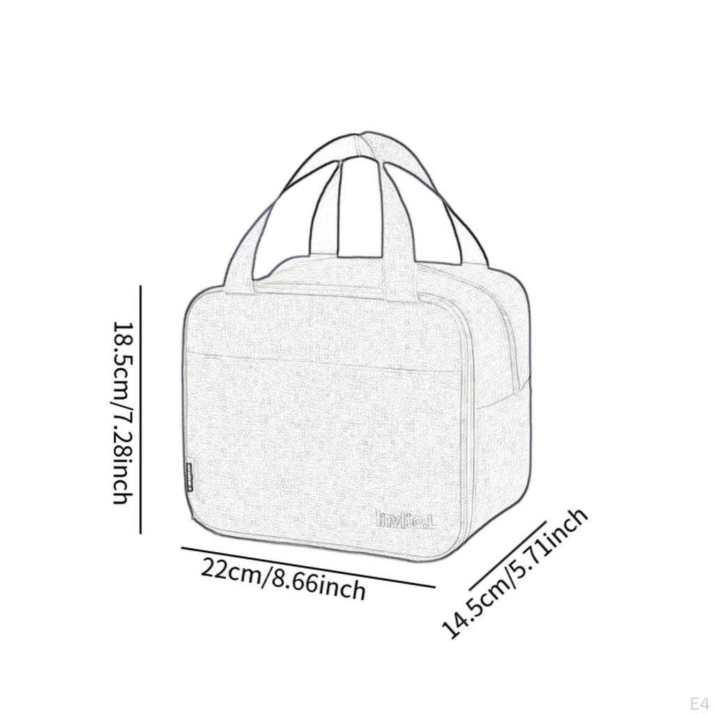 Sac Bento izolat, pungă alimentară, cutie de prânz portabilă, multifuncțională, pentru prânz rece și termic