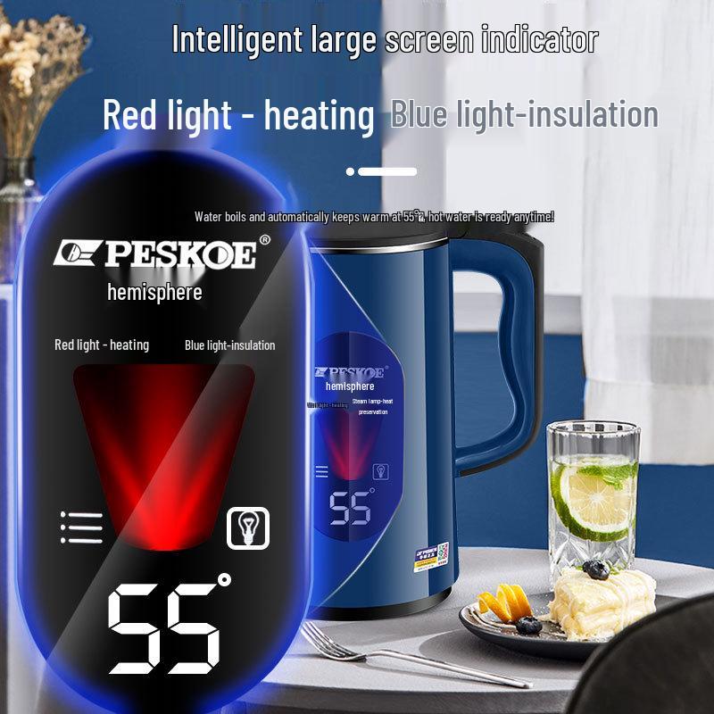 Positive Hemisphere Stainless Steel Electric Kettle with Auto Shut-Off