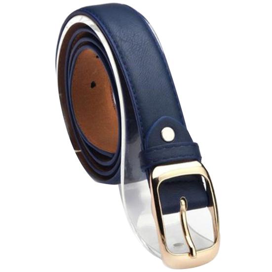 Fashion Women Faux Leather Solid Color Leopard Print Waist Belt Strap Waistband