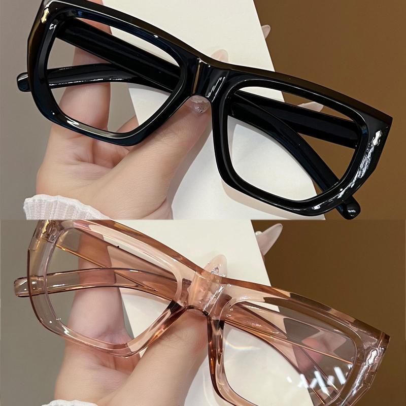 2Pcs Fashion Square Glasses For Women Classic Blue Light Blocking Men Daily Life Stylish Brand Designer Eyewear