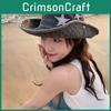 Western Trendy Retro Cowboy Hat For Women Summer Sunshade Sunhat Hiking
