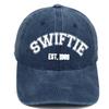 European and American SWIFTIE Embroidered Baseball Cap Summer Washed Retro Taylor Fan  Female  Comfortable Breathable Adjustable