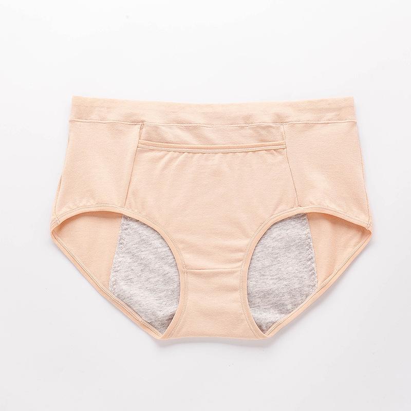 Menstrual Underwear: Leak-Proof High Waist, Pure Cotton Crotch, Big Size Sanitary Pants.
