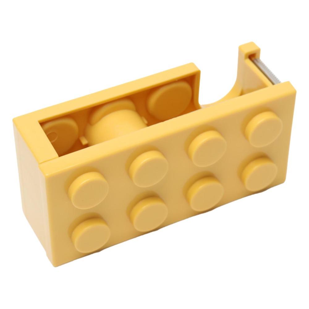 Small Size Tape Cutter Polymer Building Block Tape Dispenser Tape Dispenser  Office Workspace