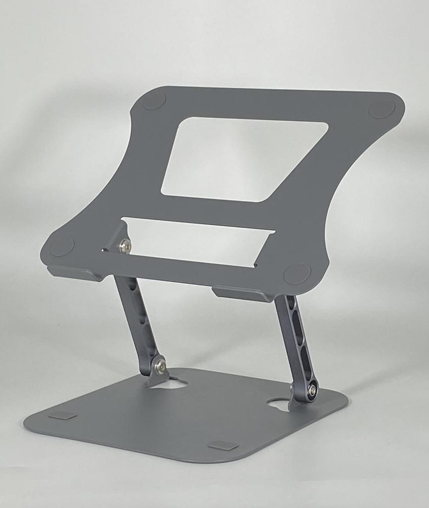 Adjustable Rotating Laptop Stand with Cooling Feature and Height Adjustment for Desktop or Office Use