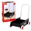 BRIO Push Cart, Black, Ages 9 Months and Up (Rattling Wagon Toy, Wooden Toy, Educational Toy, Walking Practice) 31351