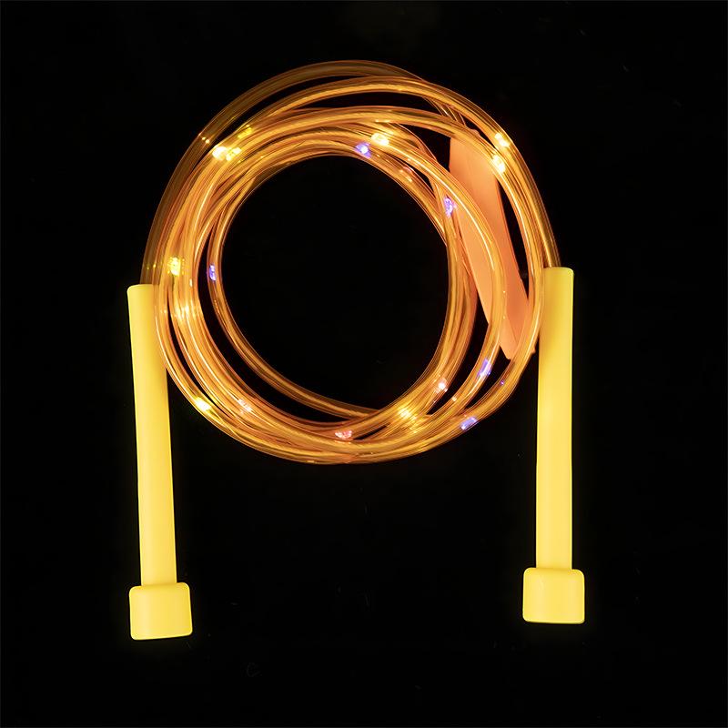 Glow-in-the-Dark Luminous Flashing Jump Rope for Kids and Teens | Seven-Color Fitness Rope for School Activities