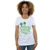 Disney Womens/Ladies Mickey Mouse Shamrock Pizza Cotton T-Shirt