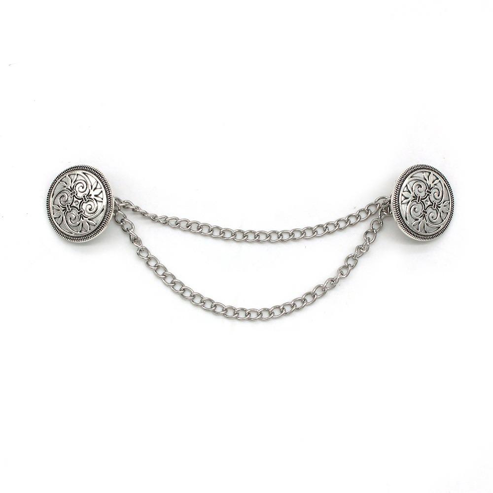 1 Piece Alloy Shawl Clips Decorative Cardigan Clips Vintage Scarf Brooch Pin For Shawl