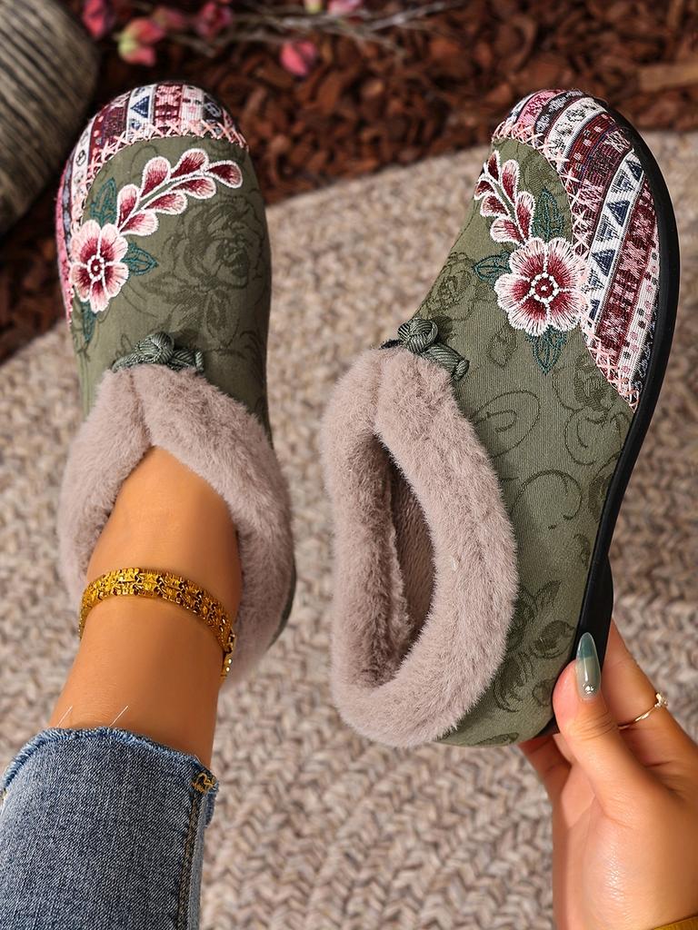 Women's Winter Warm Ankle Boots Lace-Up Front & Arch, Anti-Slip PVC Sole, Lightweight Durable Fabric & Soft Lining, Pink & Brown Tassel Trim