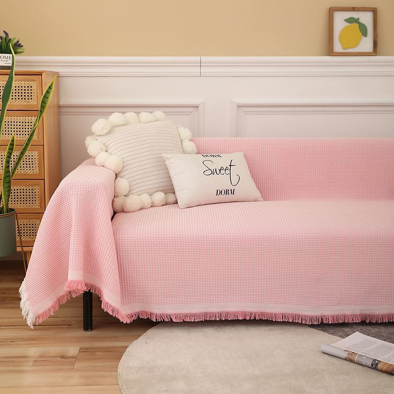 

Французский белый диван, полное покрытие, ткань, американское полотенце для дивана, пылезащитный чехол для дивана, одеяло для дивана в стиле Ins 90*90cm