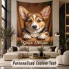 Decorative Artwork (59) Theme Wall Tapestry Customized With Name Text Personalized Hanging Tapestry For Bedroom Living Room Decor