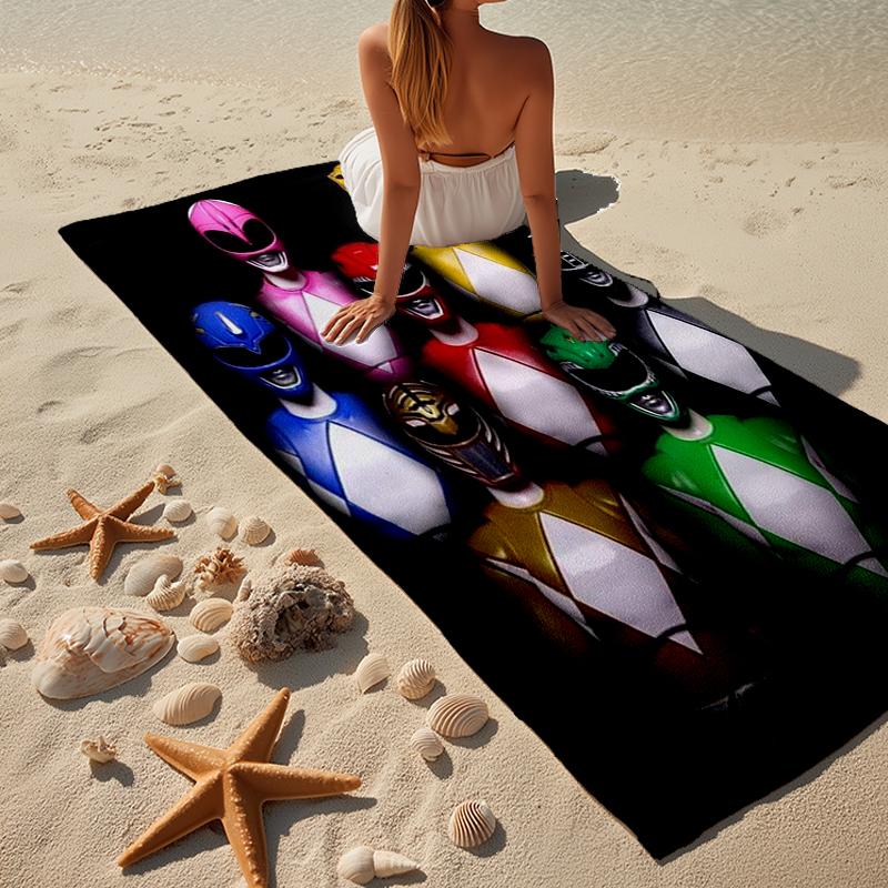 Rangers Team-up Beach Towel, Super Soft Microfiber, Gift for Her/Him, Birthday, for Pool, Beach, Travel, Home Decor Fan gifts