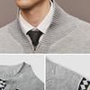 Semir Men's Winter Color Block Jacquard Cardigan Sweater