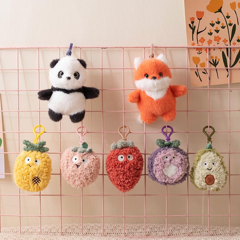 Cute Keychain Mobile Phone Bag Pendant Small Gift Car Accessories Creative Accessories Grab Machine Doll Doll