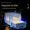 COSY Panoramic Transparent Cat Villa with Integrated Litter Box