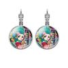 Stylish One Piece Anime Sanji Gemstone Earrings Fashion Metal Ear Jewelry