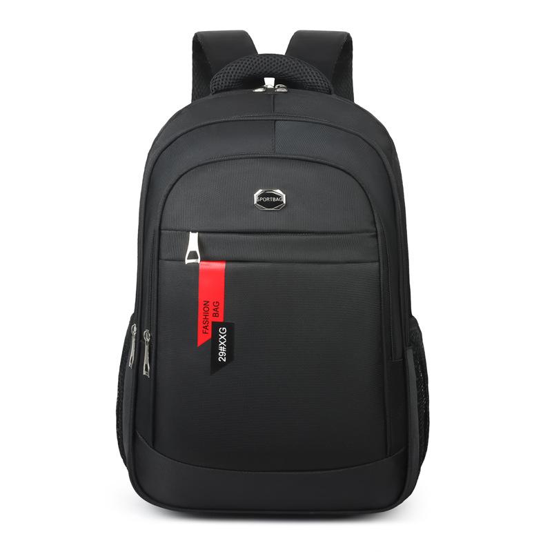 

Simple large-capacity schoolbag inch computer backpack men s high-end backpack men s business travel червоний