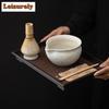 Sesame Polka Dots Ceramic Tea Making Tools Matcha Bowl Tea Ripening And Lepening Japanese Tea Spoon To Make Foam And Stir Tools