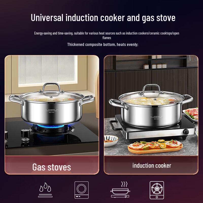 304 Stainless Steel Multi-Use Soup Pot