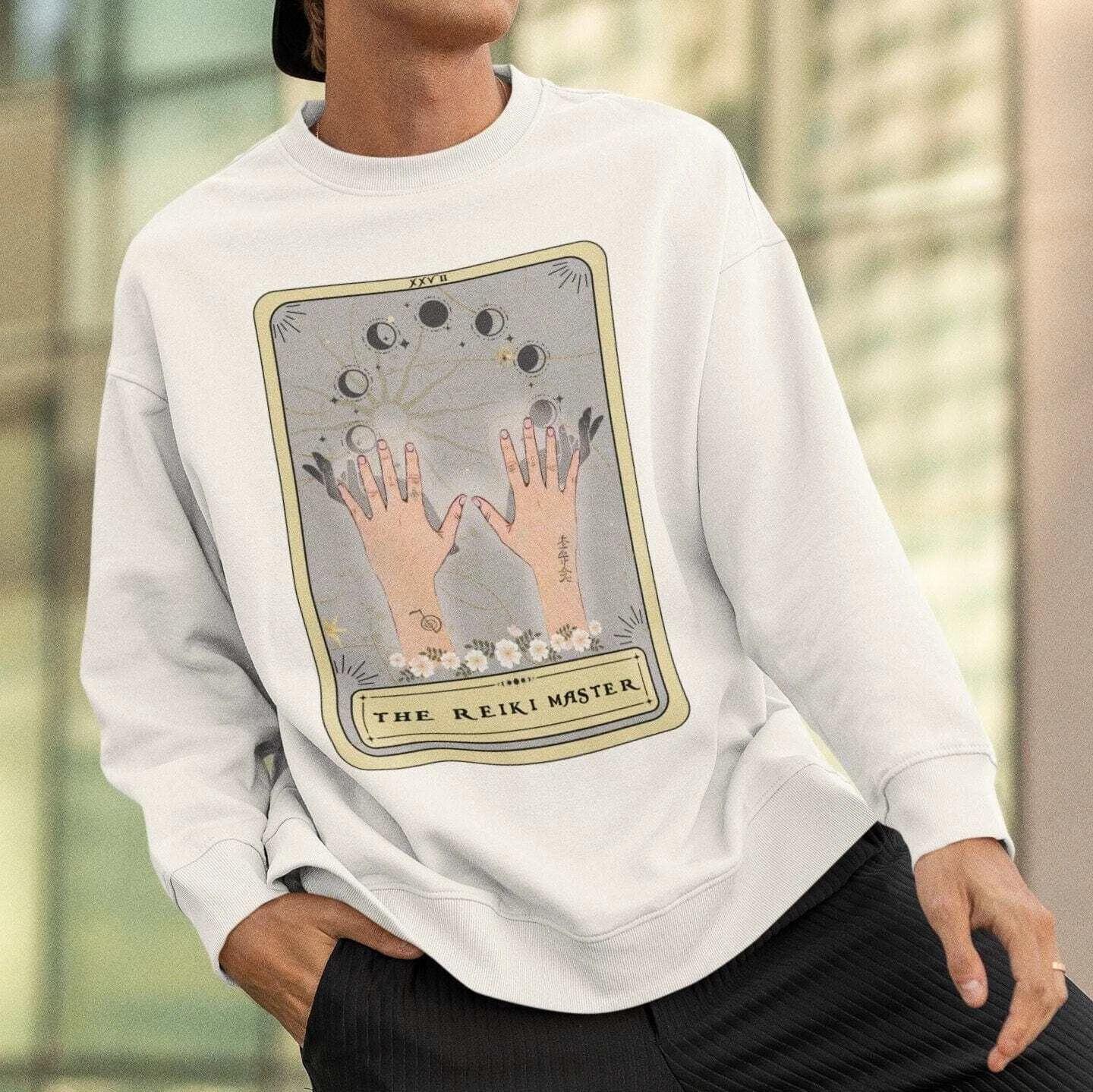 The Reiki Master Tarot Card Sweatshirt 3XL