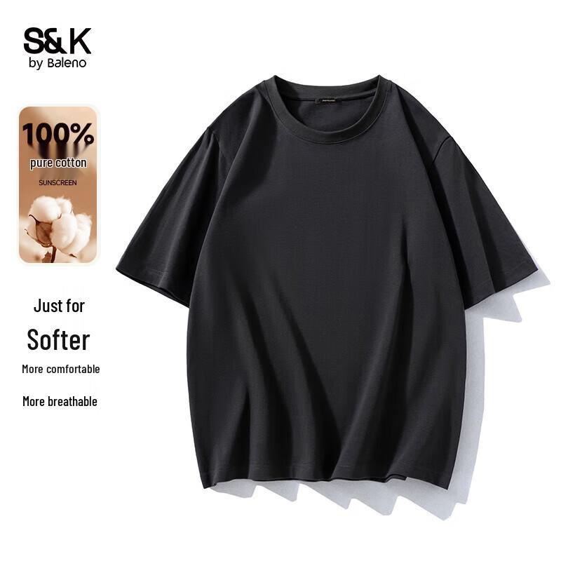 

Baleno Men s S&K Pure Cotton Short Sleeve T-Shirt 3XL