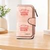 Coffee Mom Club Long Zipper Wallet Large Capacity Card Holder Unisex Clutch Bag Fashionable Zipper Coin Purse Perfect For Daily Commute Travel
