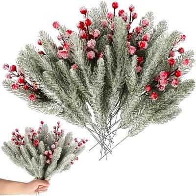 12 STK Simulierte Kiefernnadeln Tischdekorationen Blumenarrangement Heimdeko DIY Exquisiter Winter