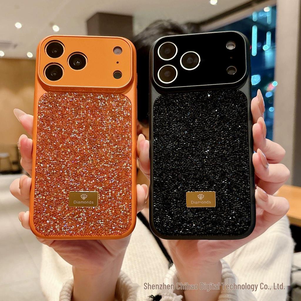 Чохол iPhone 17 Pro Max з алмазним блиском, протиударний - Креативний дизайн Apple 16