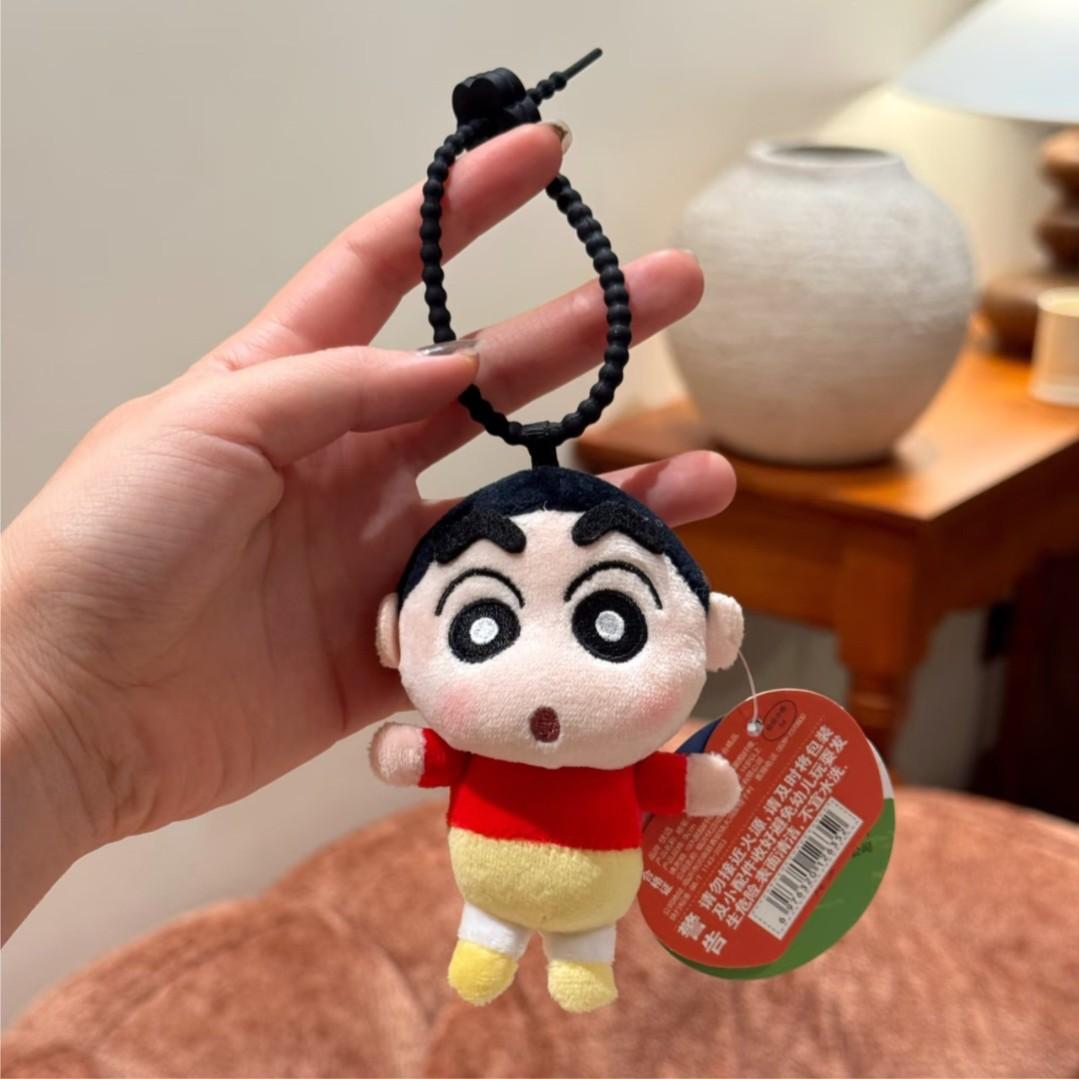 Cute Cartoon Genuine Chef Series Crayon Shinchan Plush Doll Keychain Bag Pendant Toy Gift