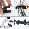 Adhesive Cable Clip, Self-Adhesive Wire Fixing Buckle with 3M Tape, PA66 Nylon Clip for Home Office Electrical Wiring