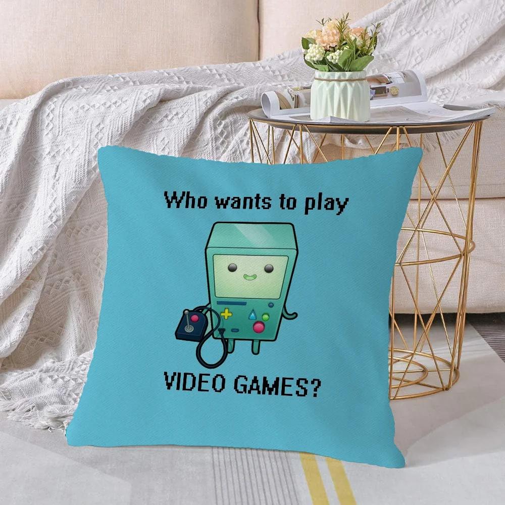 Cushion Covers 45X45 Cushions Cover Adventure Time Gift Decorative Pillows For Sofa Luxury Living Room Decoration
