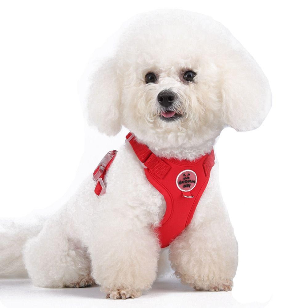 Reflective Dog Harness Leash Safety Pet Chest Strap Chihuahua Dog Harness Vest Walking