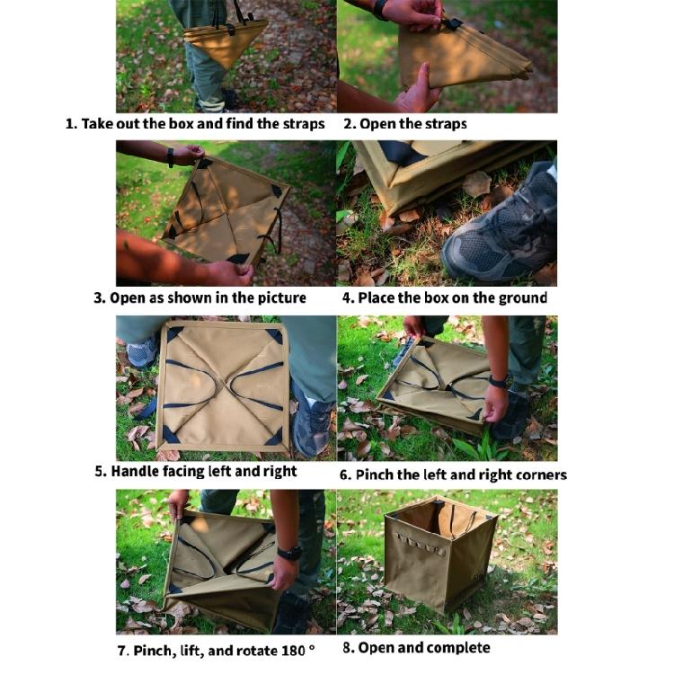 Folding Camping Trash Can Dirty Clothes Basket Portable Garbage Bin Wastebasket Can Container Garden Garbage Bag