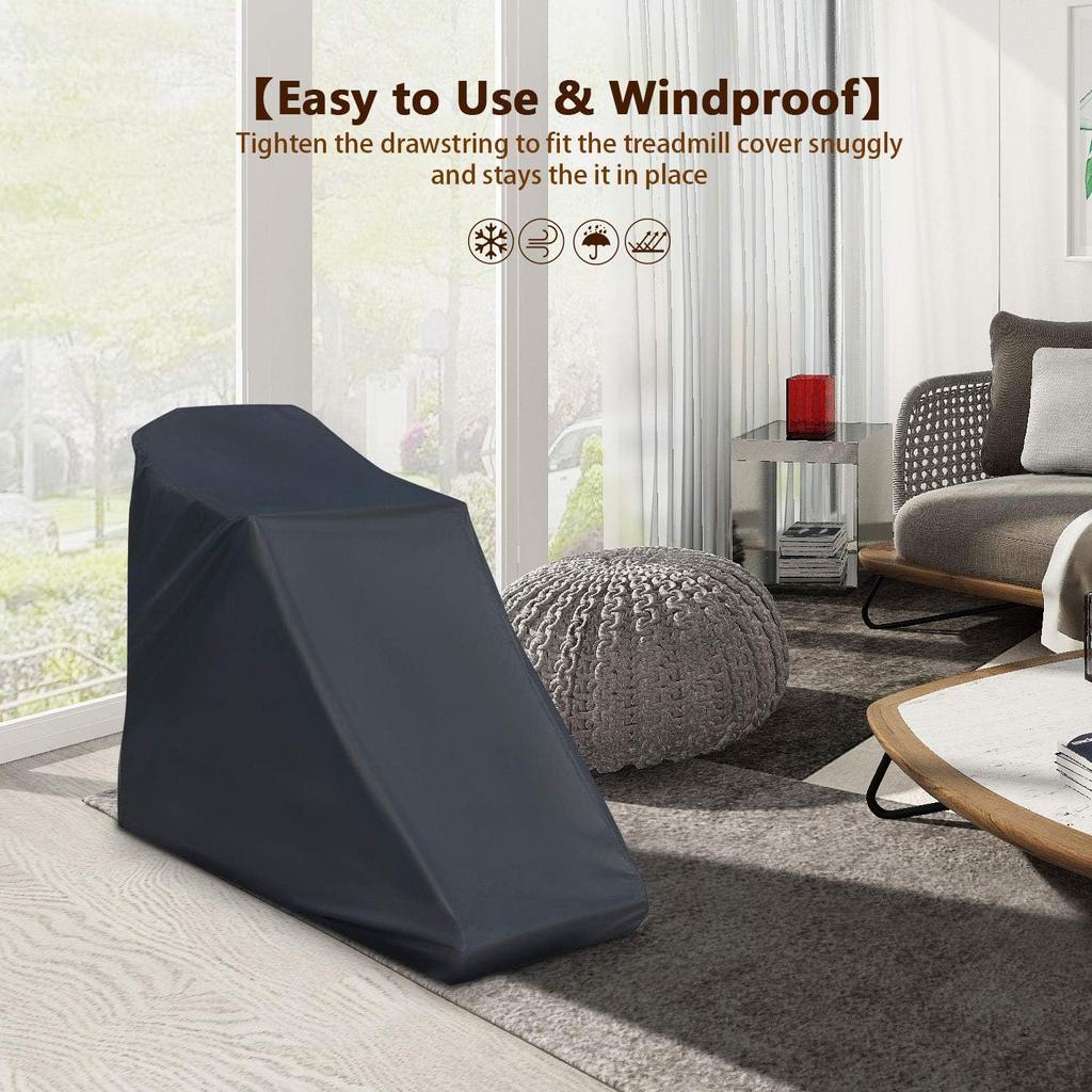 Treadmill Cover Waterproof Outdoor, Dust-Proof Running Machine Cover, Protective Cover for Home Fitness Equipment Treadmill Indoor & Outdoor