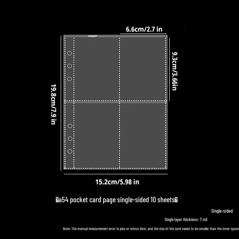 Transparent PVC A5 Planner Cover with Refillable Binder & Zipper Bag