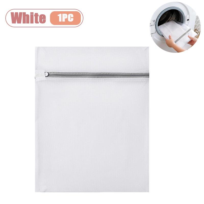 

1-20PCS Mesh Laundry Bags Durable Delicate Clothes Wash Bags Reusable Lingerie Bra Laundry Organizer for Travel Home 30x40CM