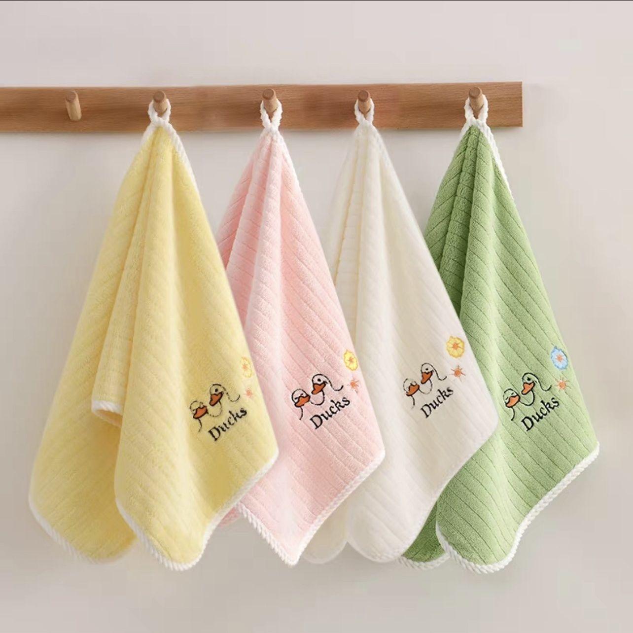 26X50 см милое полотенце с узором утки — фото 12